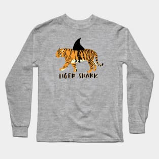 TIGER SHARK FUN DESIGN Long Sleeve T-Shirt